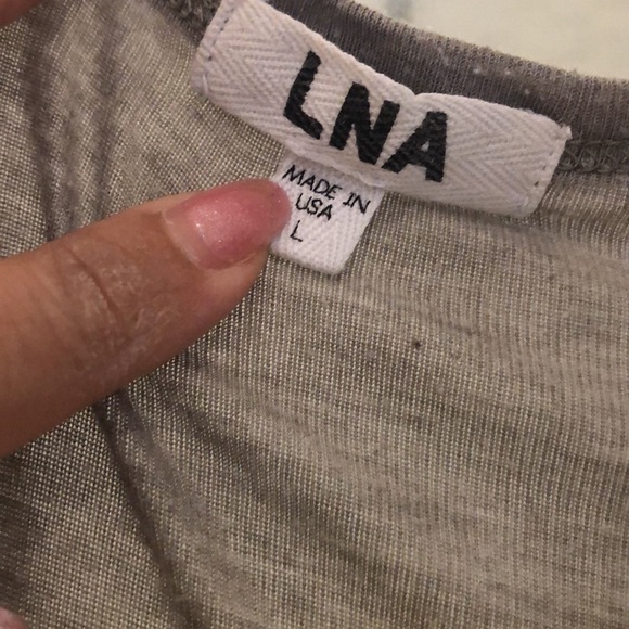 REVOLVE LNA Triple cross tee in bark - Picture 3 of 8